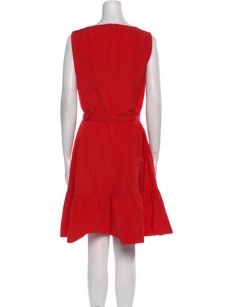 Akris Punto Bateau Neckline Knee-Length Dress