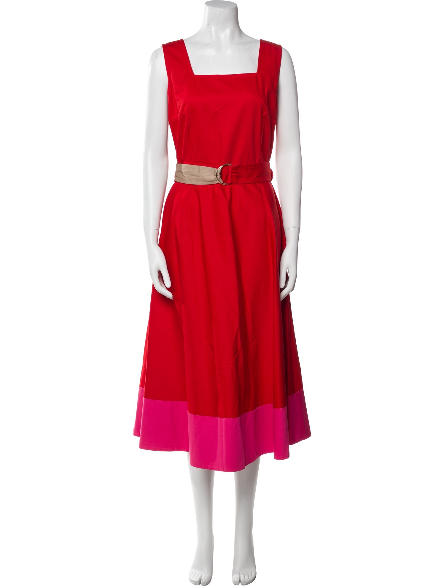 Akris Punto Square Neckline Long Dress w/ Tags