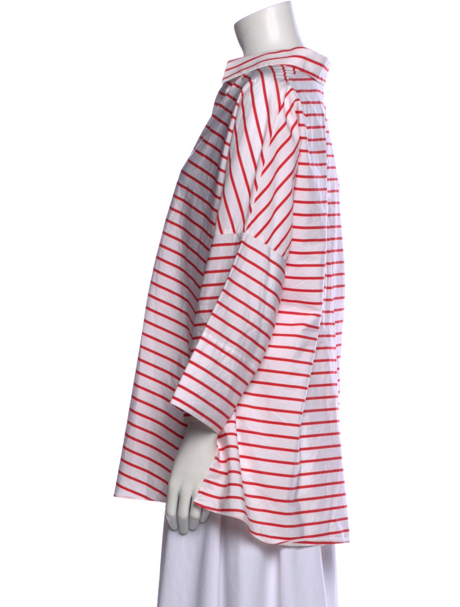 Akris Punto Striped V-Neck Tunic
