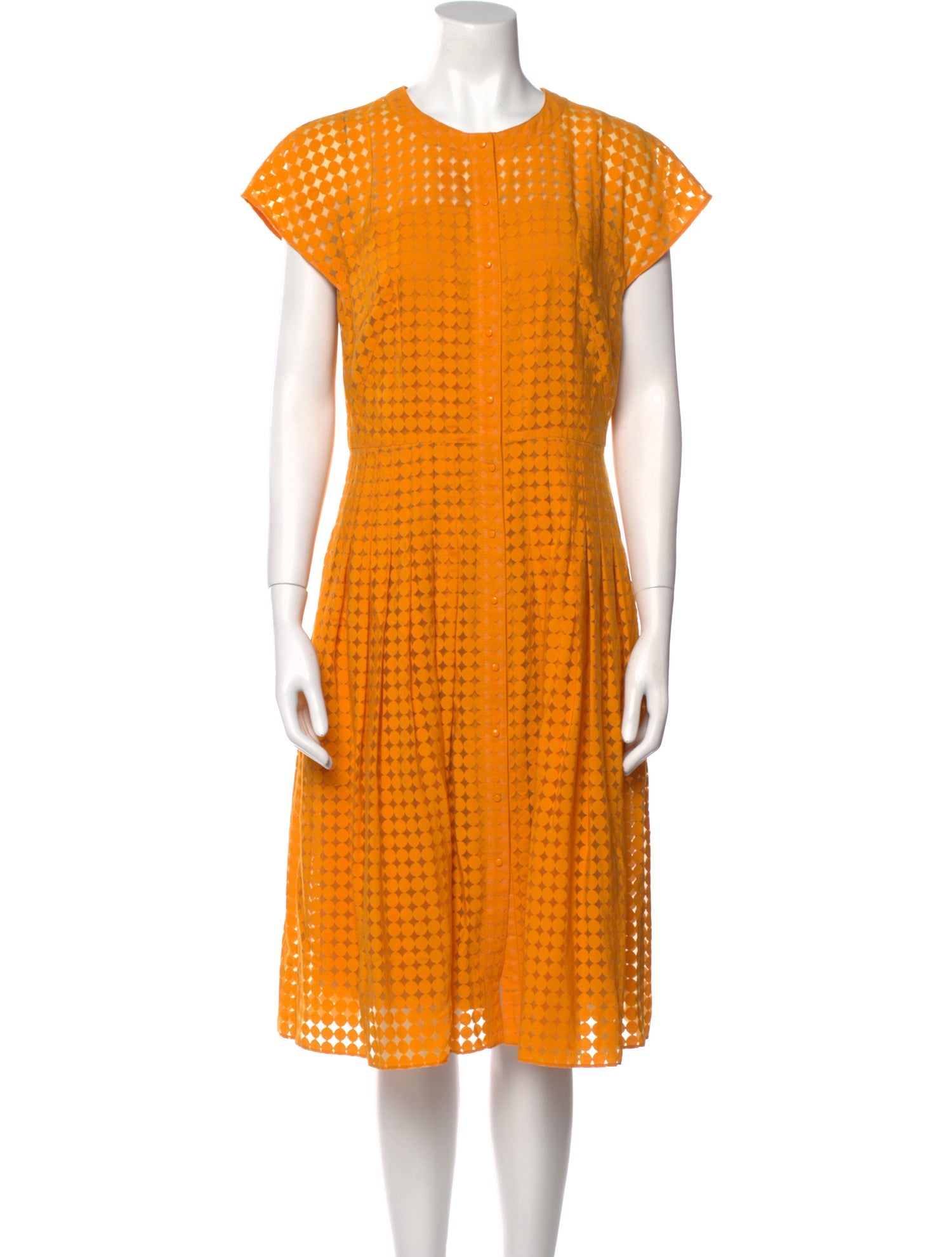 Akris Punto Crew Neck Midi Length Dress