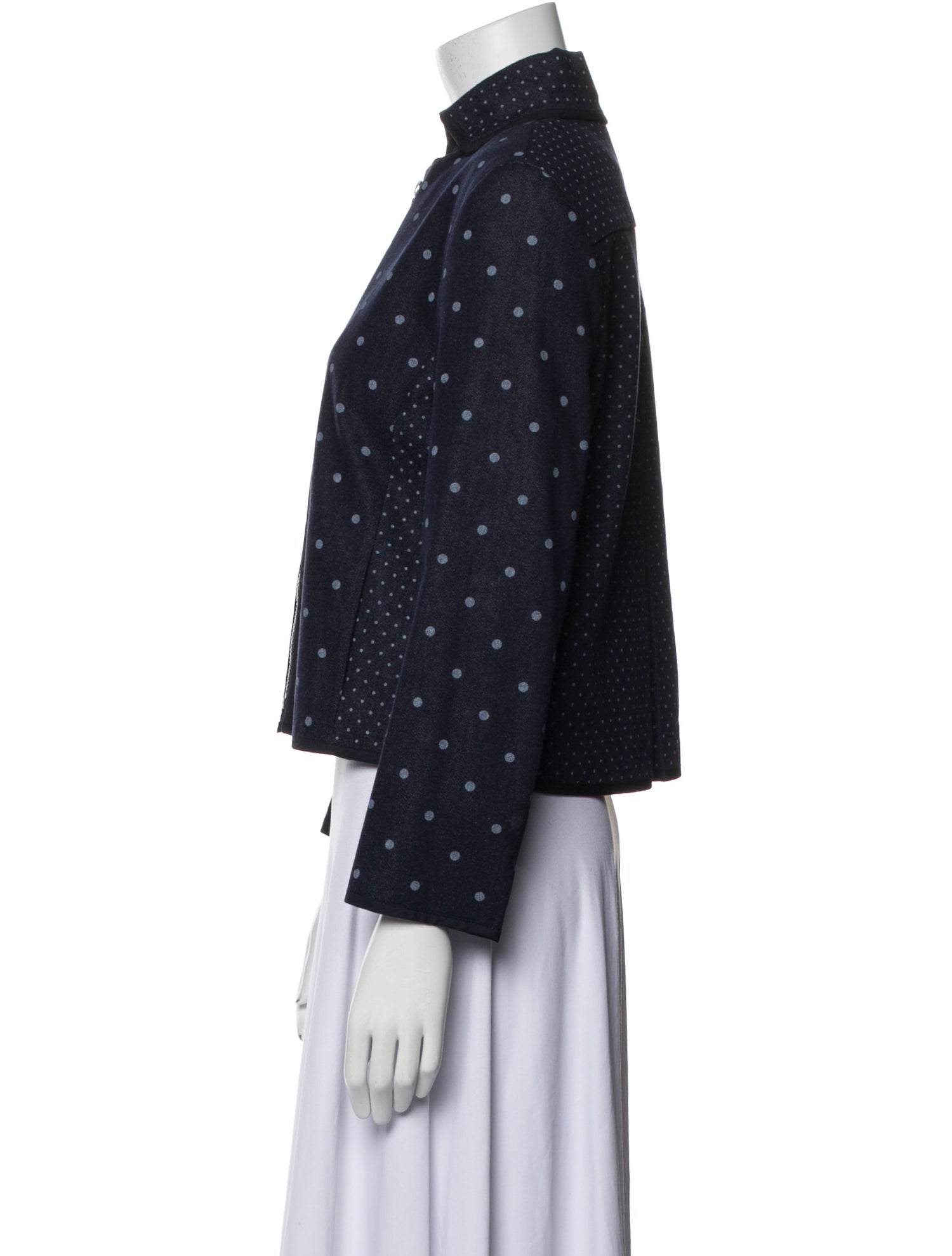 Akris Punto Polka Dot Print Evening Jacket