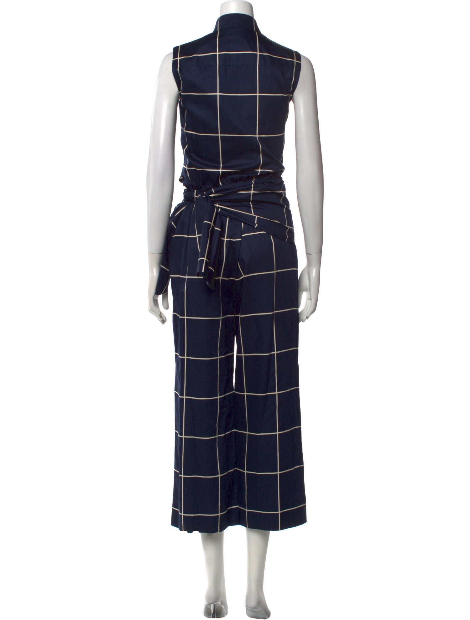 Akris Punto Plaid Print Jumpsuit