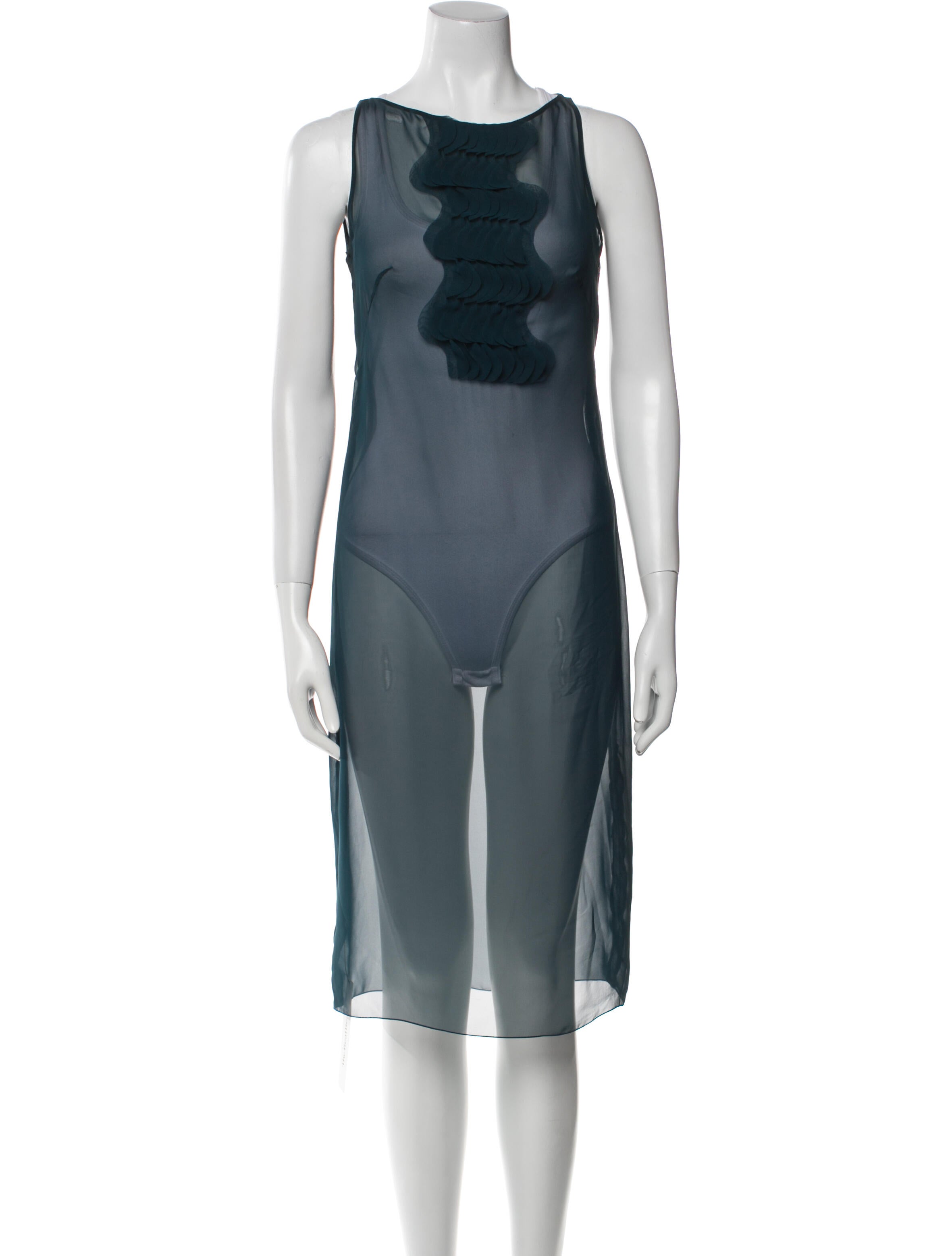 Akris Punto Bateau Neckline Midi Length Dress