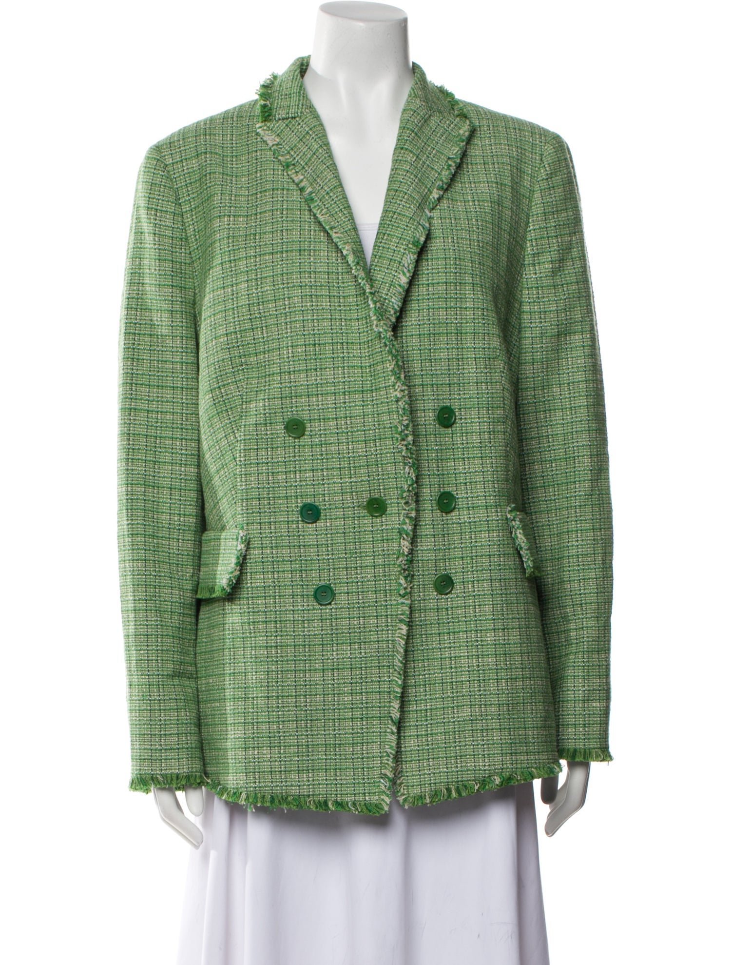 Akris Punto Tweed Pattern Blazer