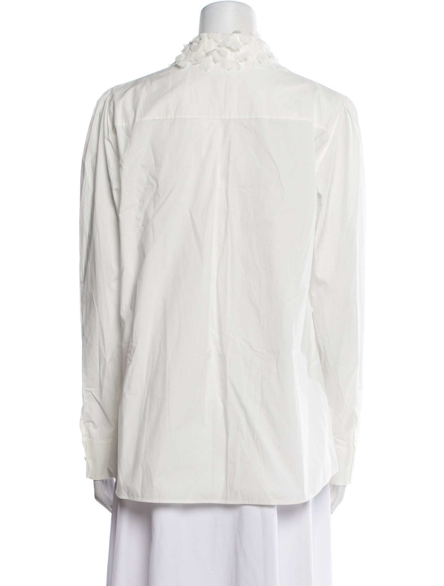 Akris Punto Long Sleeve Button-Up Top