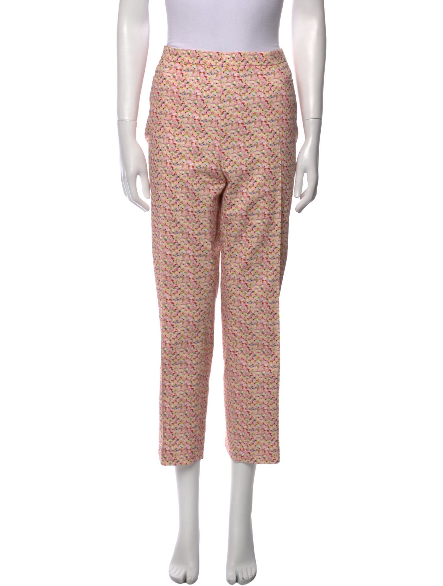 Akris Punto Printed Straight Leg Pants