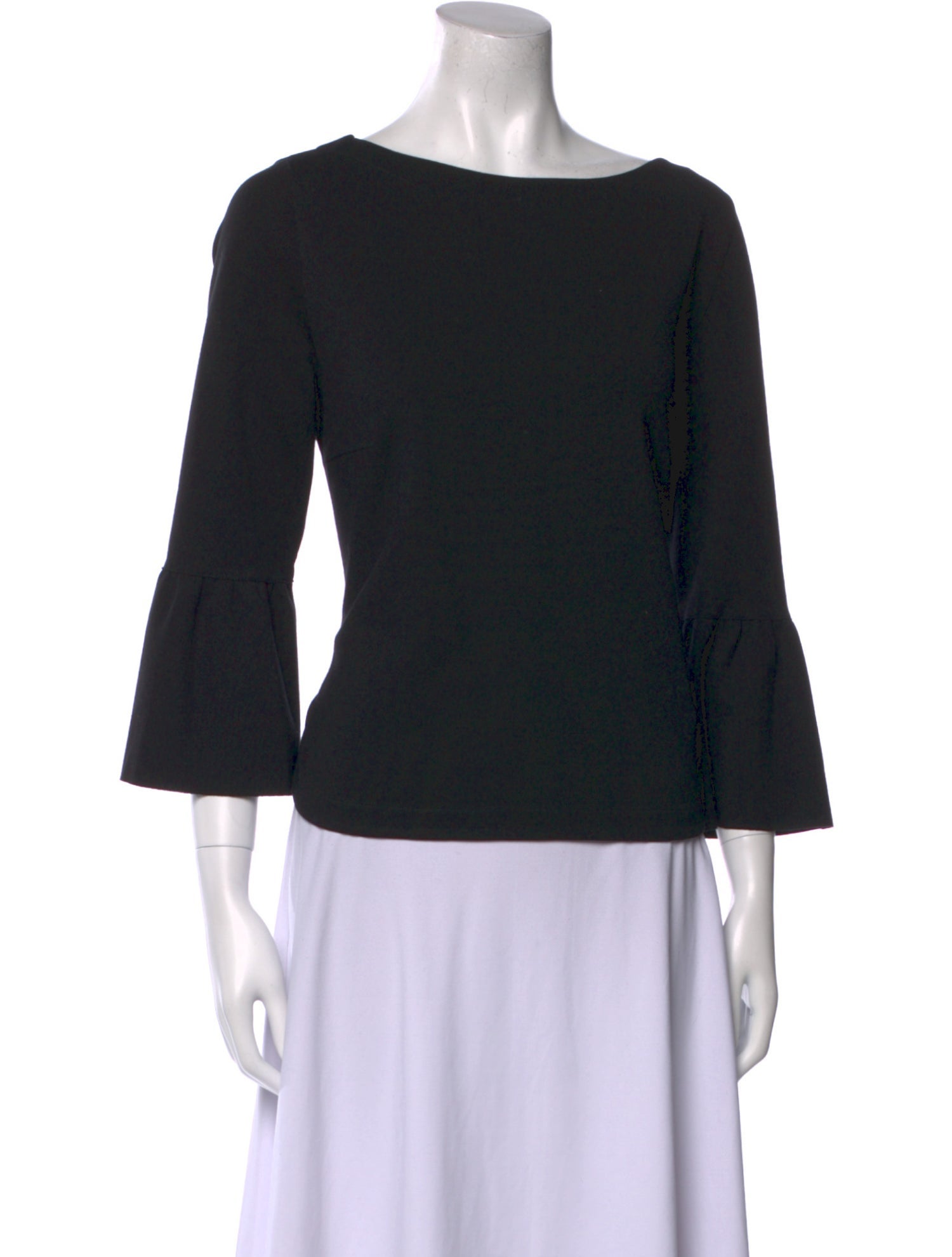 Akris Punto Bateau Neckline Three-Quarter Sleeve Top