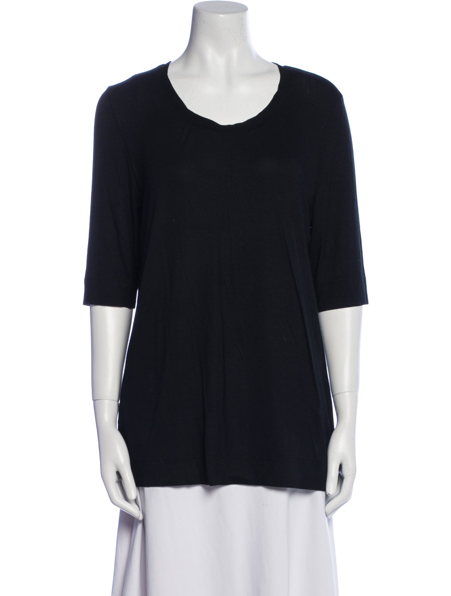 Akris Punto Scoop Neck Short Sleeve T-Shirt