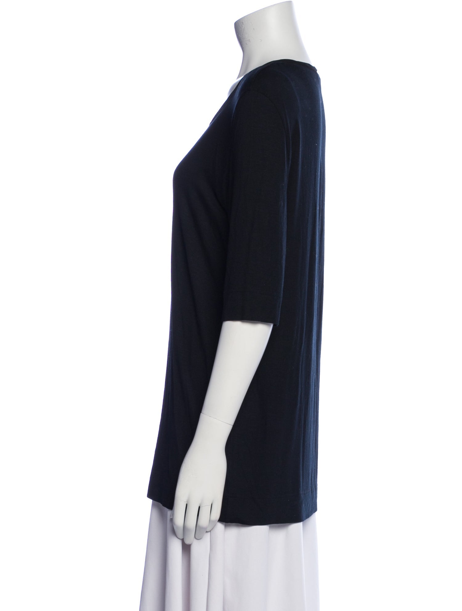 Akris Punto Scoop Neck Short Sleeve T-Shirt