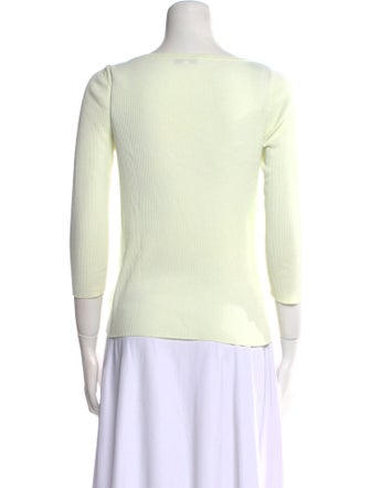 Akris Punto Bateau Neckline Three-Quarter Sleeve Top