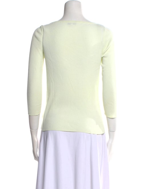 Akris Punto Bateau Neckline Three-Quarter Sleeve Top