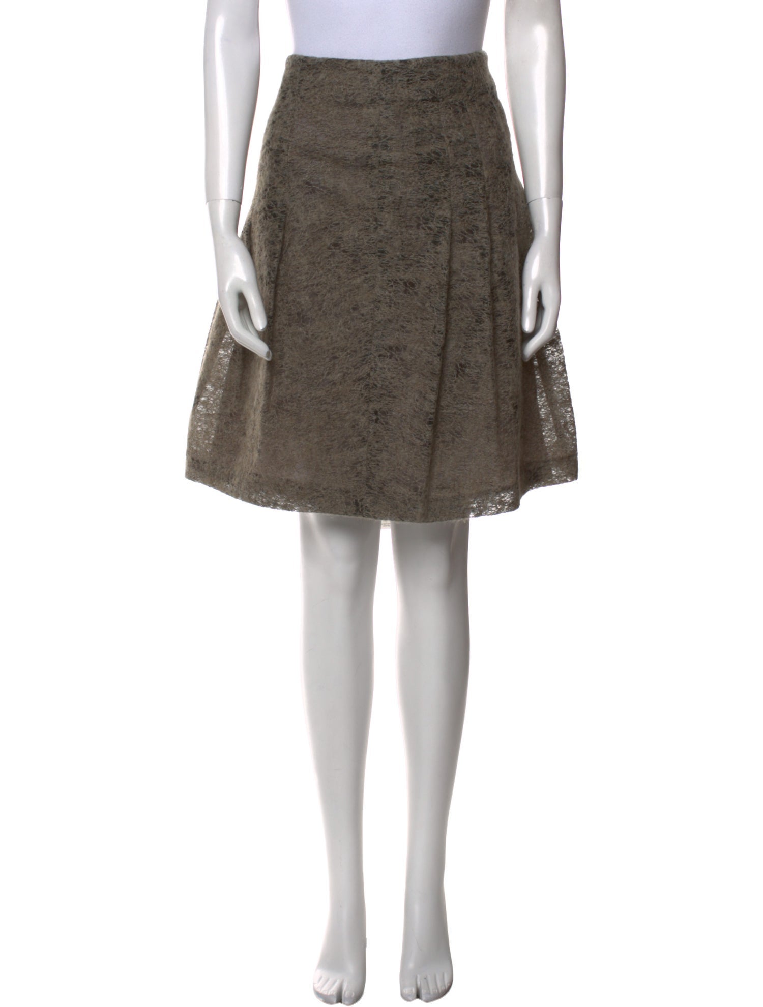 Akris Punto Ruffle Embellishment Knee-Length Skirt