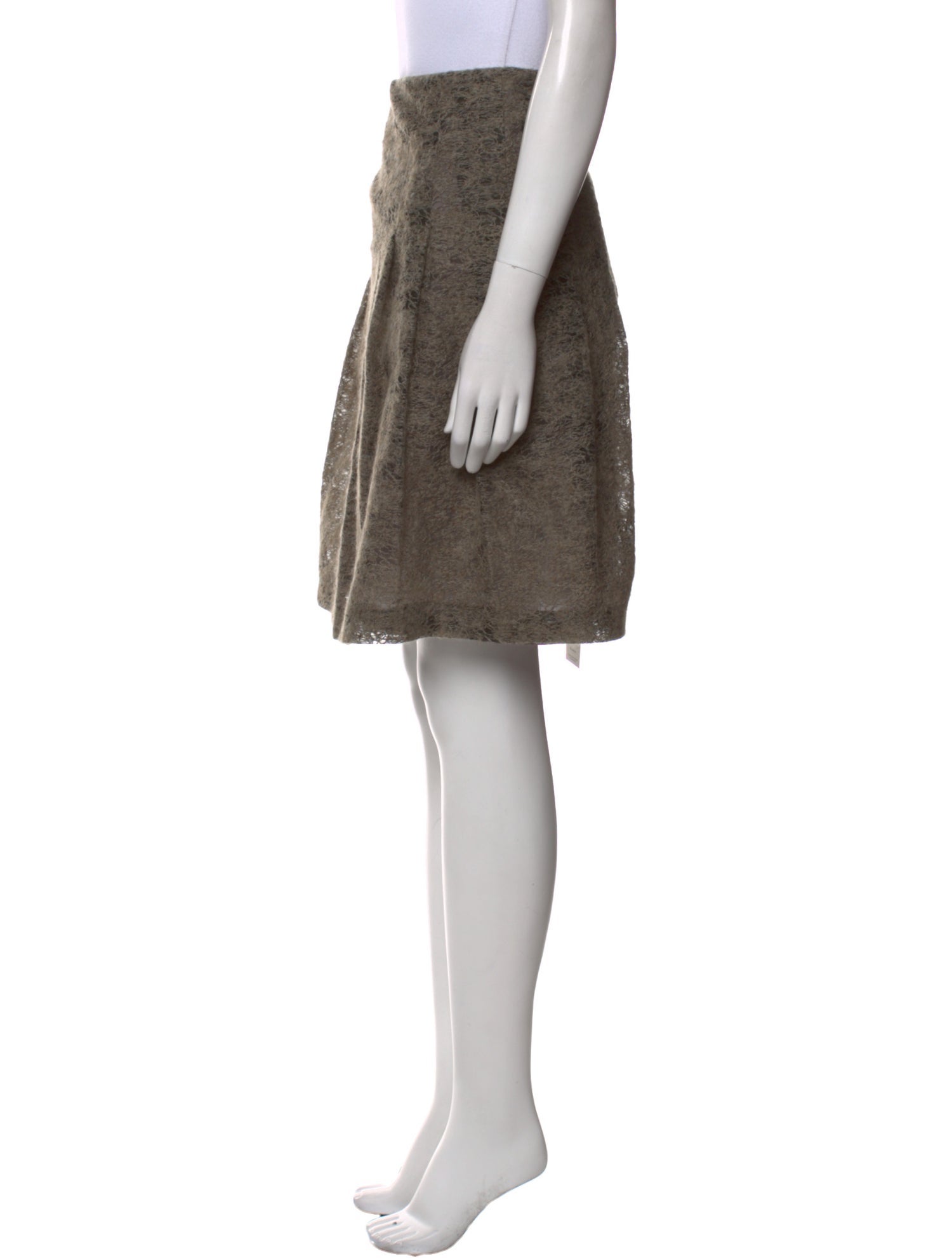 Akris Punto Ruffle Embellishment Knee-Length Skirt