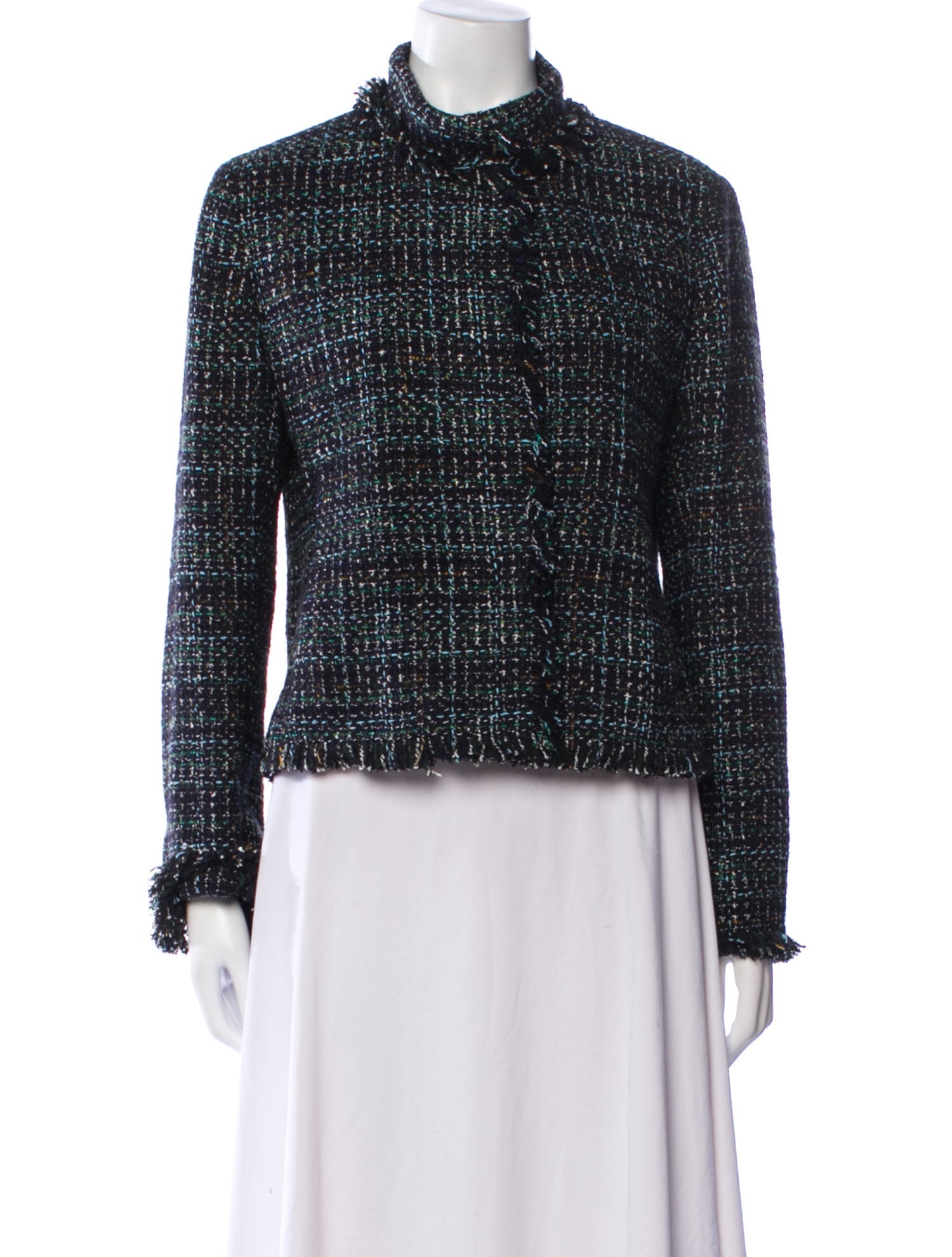 Akris Punto Tweed Pattern Evening Jacket