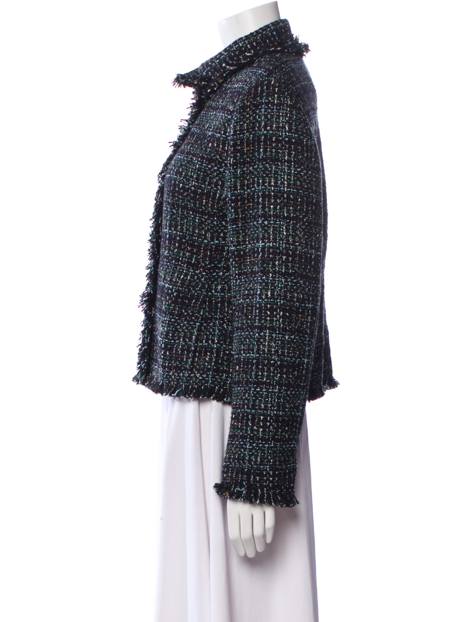 Akris Punto Tweed Pattern Evening Jacket