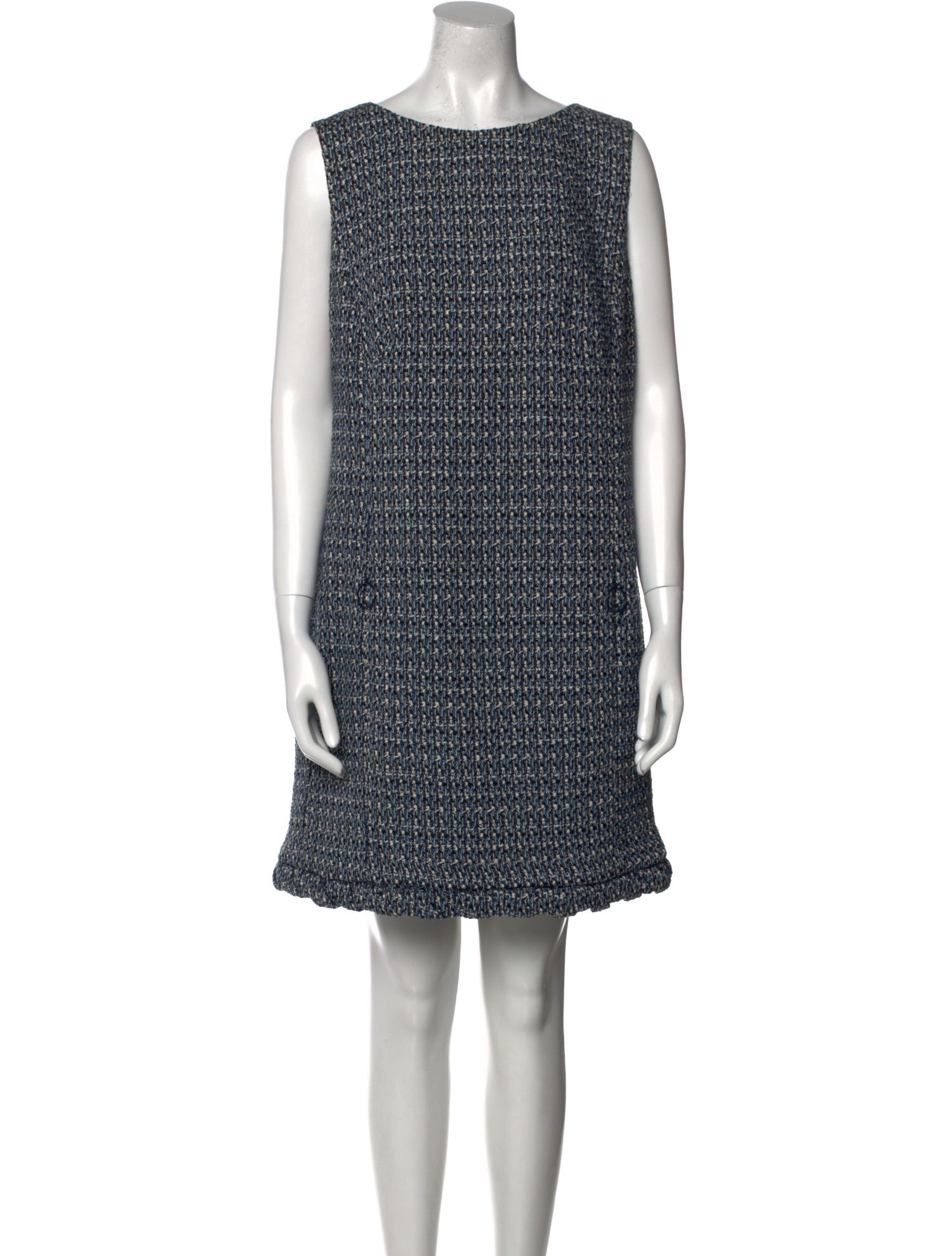 Akris Punto Bateau Neckline Mini Dress