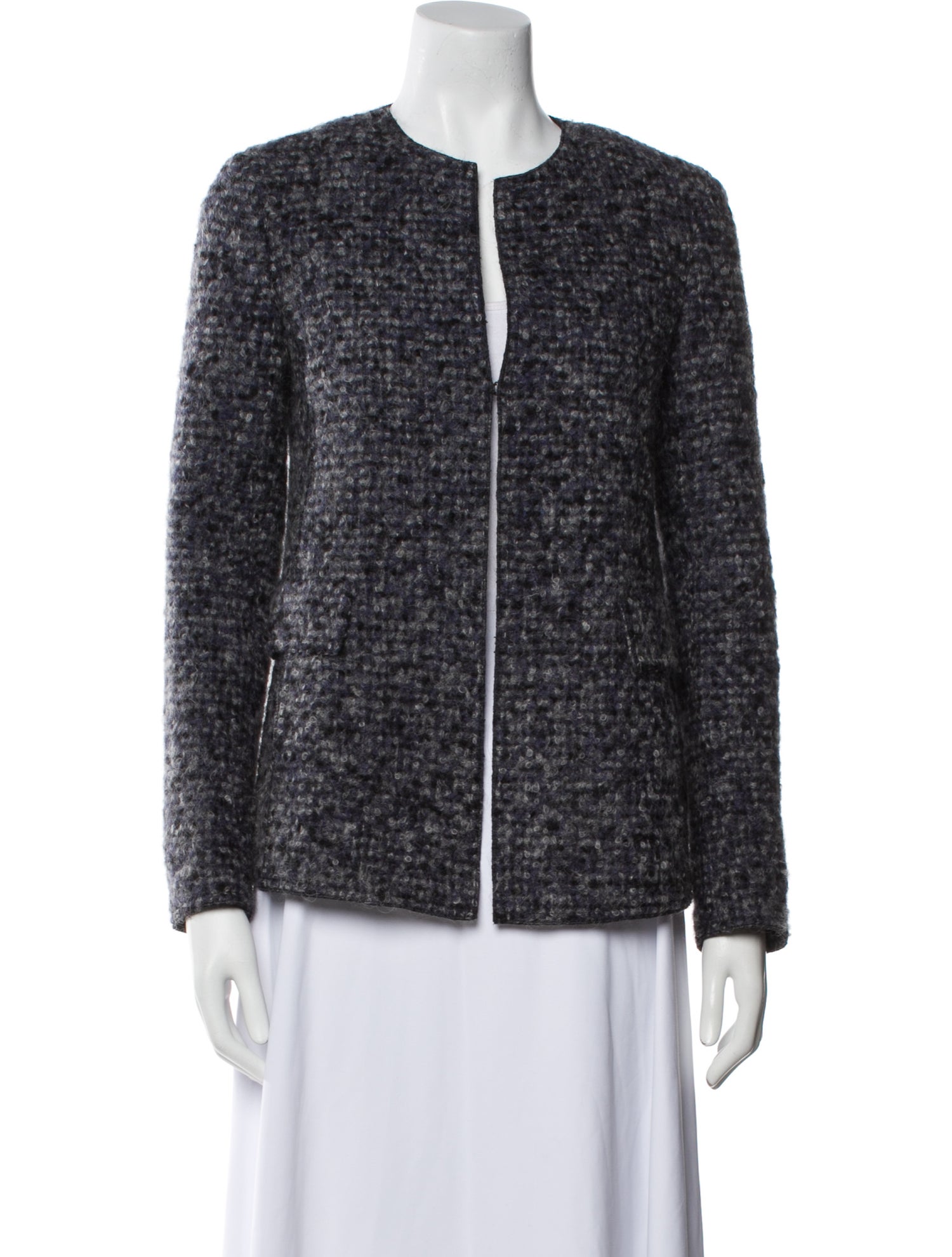 Akris Punto Alpaca Printed Evening Jacket