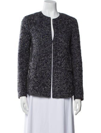 Akris Punto Alpaca Printed Evening Jacket