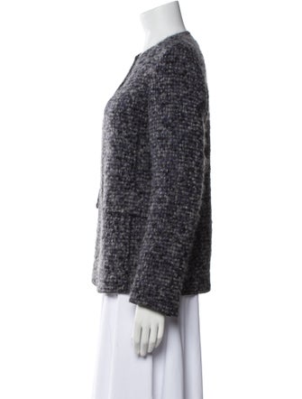 Akris Punto Alpaca Printed Evening Jacket