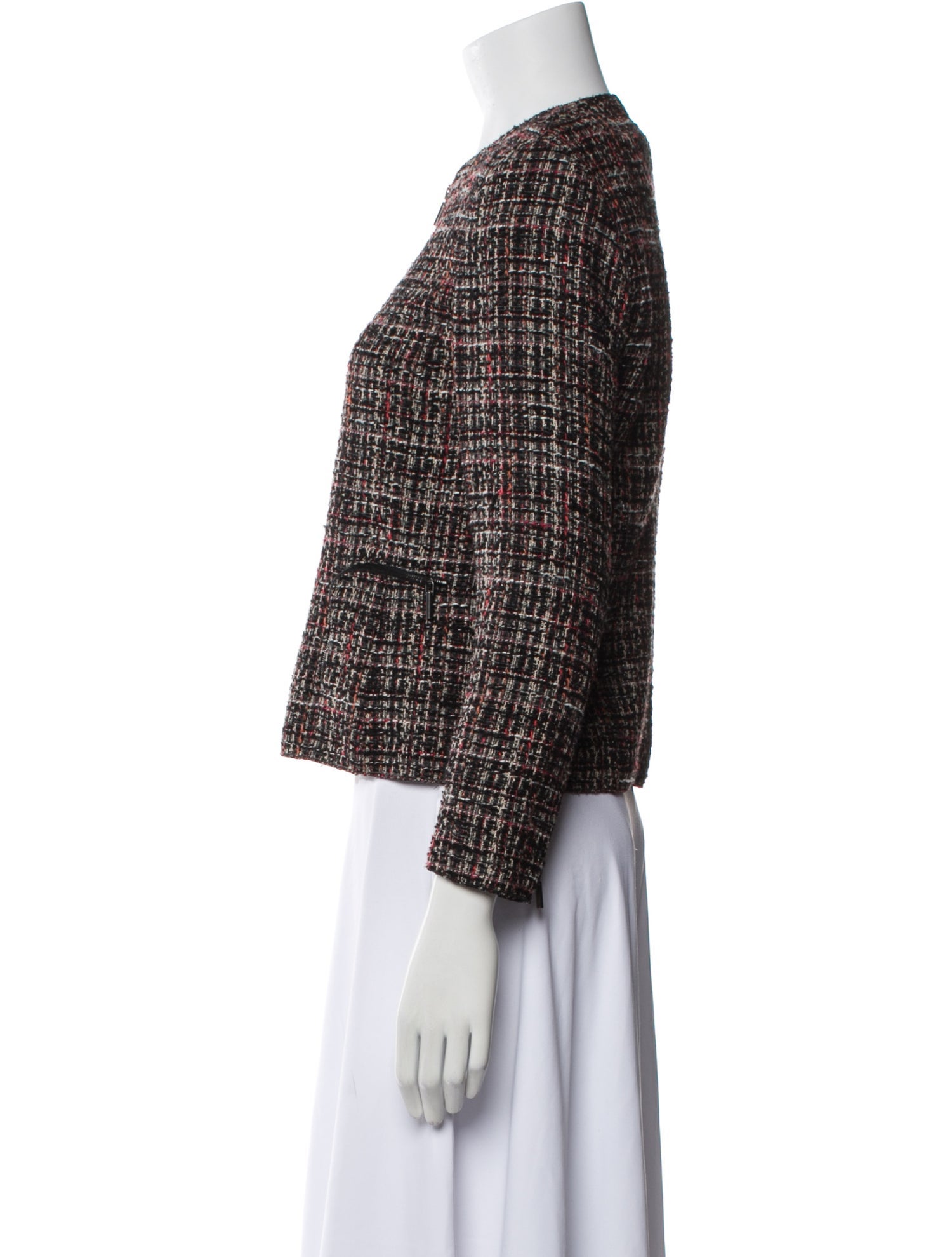 Akris Punto Wool Tweed Pattern Evening Jacket