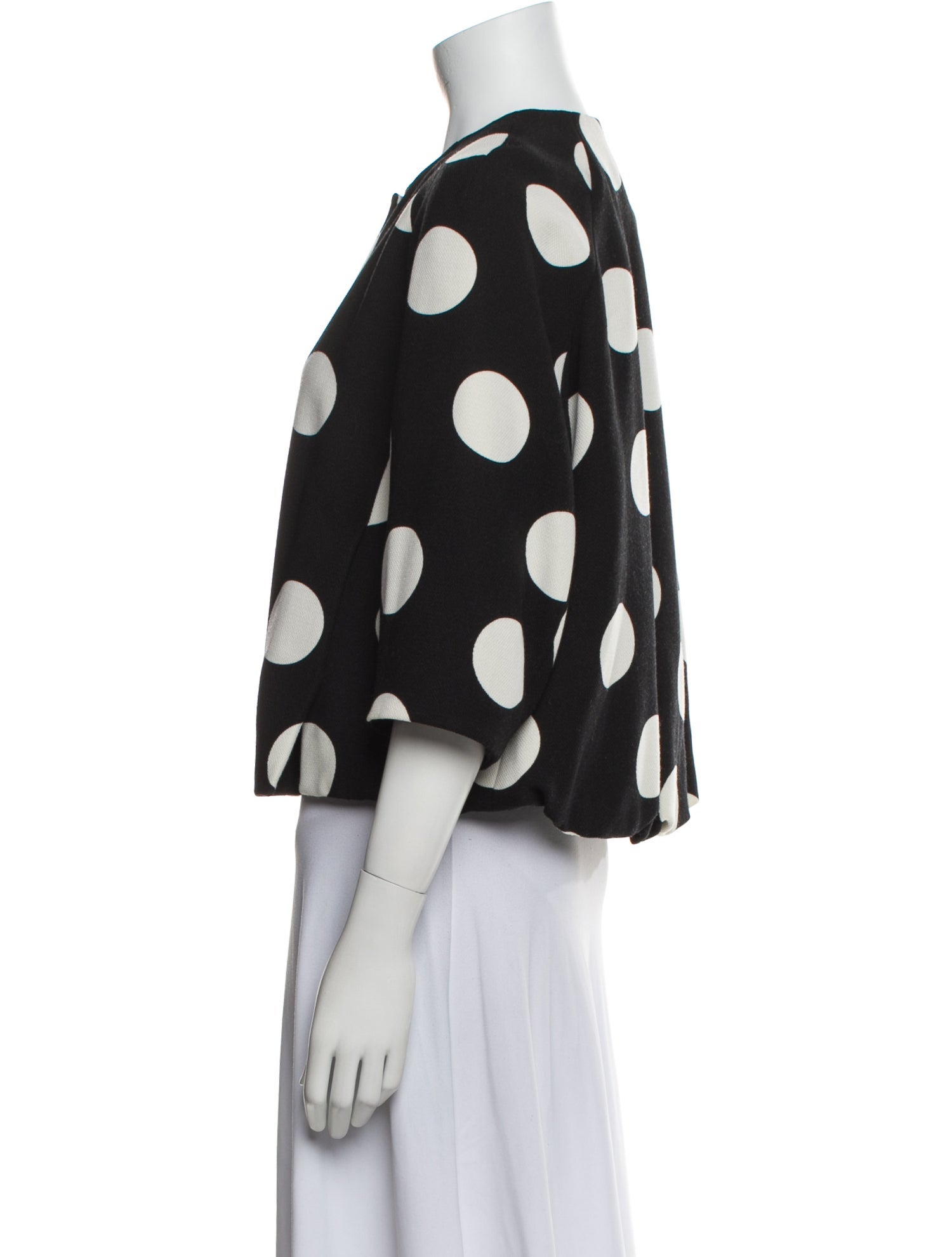 Akris Punto Wool Polka Dot Print Jacket