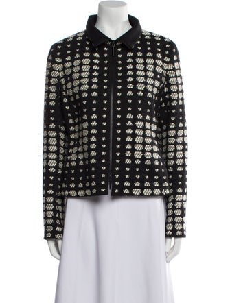 Akris Punto Wool Printed Evening Jacket