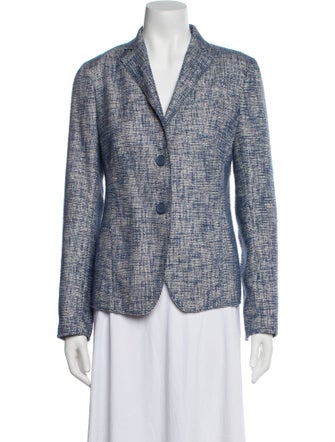 Akris Punto Wool Tweed Pattern Blazer