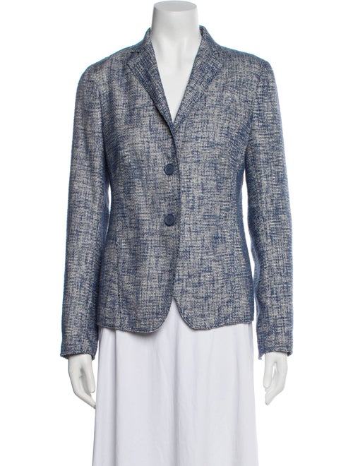 Akris Punto Wool Tweed Pattern Blazer