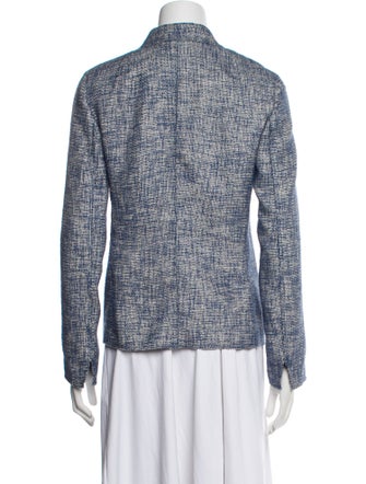 Akris Punto Wool Tweed Pattern Blazer