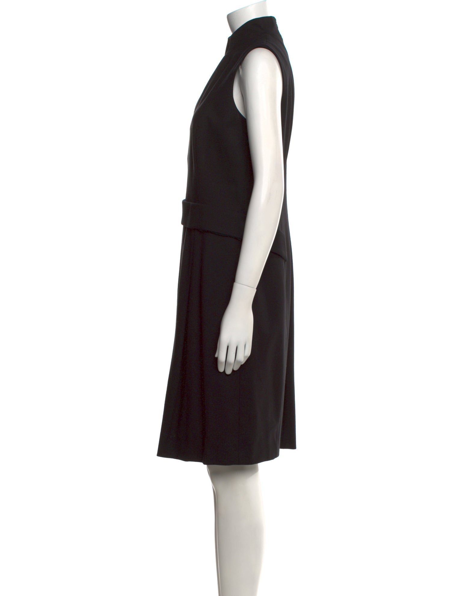 Akris Punto Mock Neck Knee-Length Dress