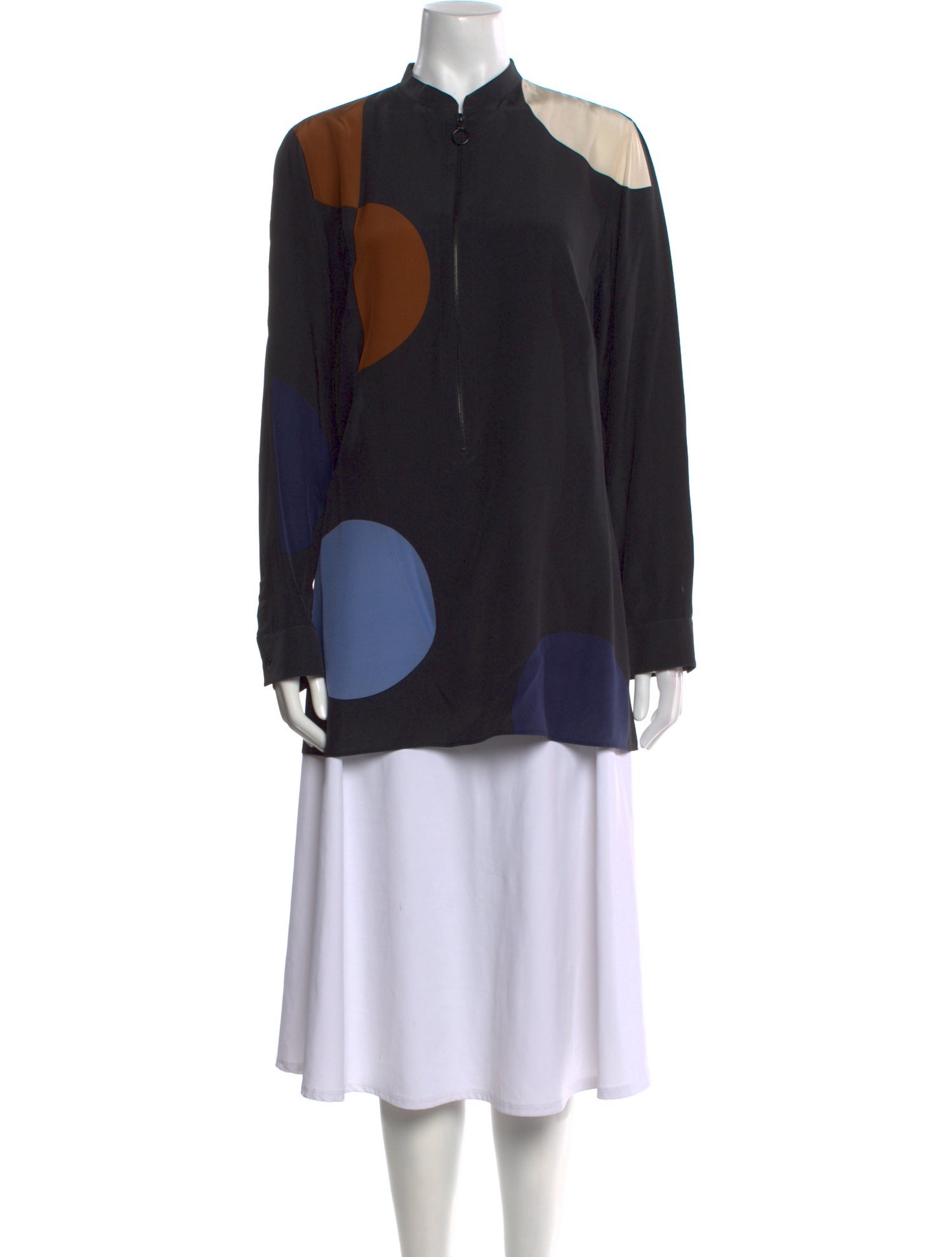 Akris Punto Silk Printed Tunic