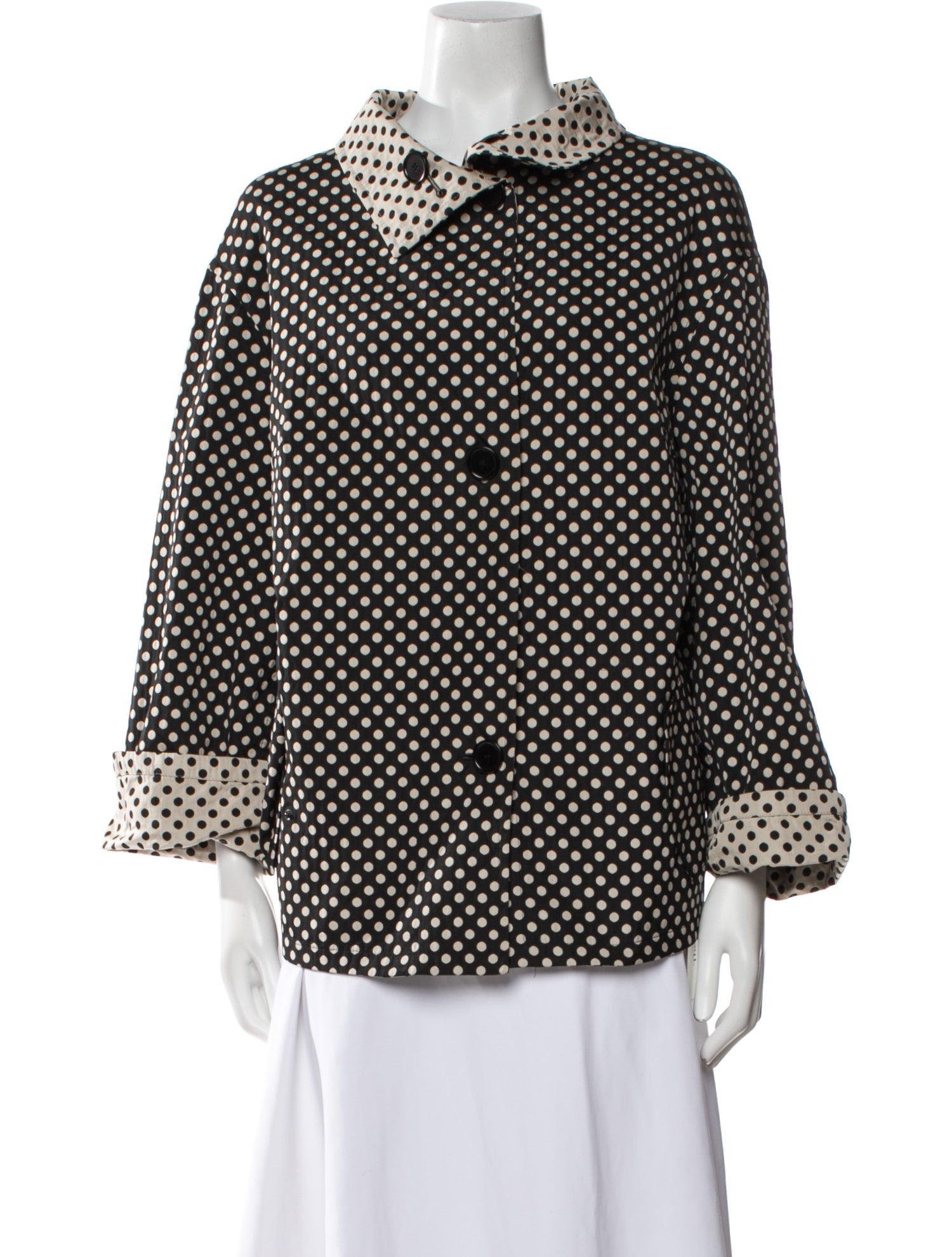 Akris Punto Polka Dot Print Jacket