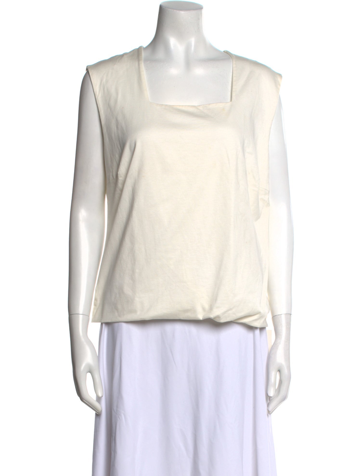 Akris Punto Square Neckline Sleeveless Top