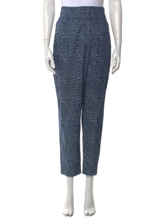 Akris Punto Printed Straight Leg Pants