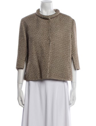 Akris Punto Tweed Pattern Evening Jacket