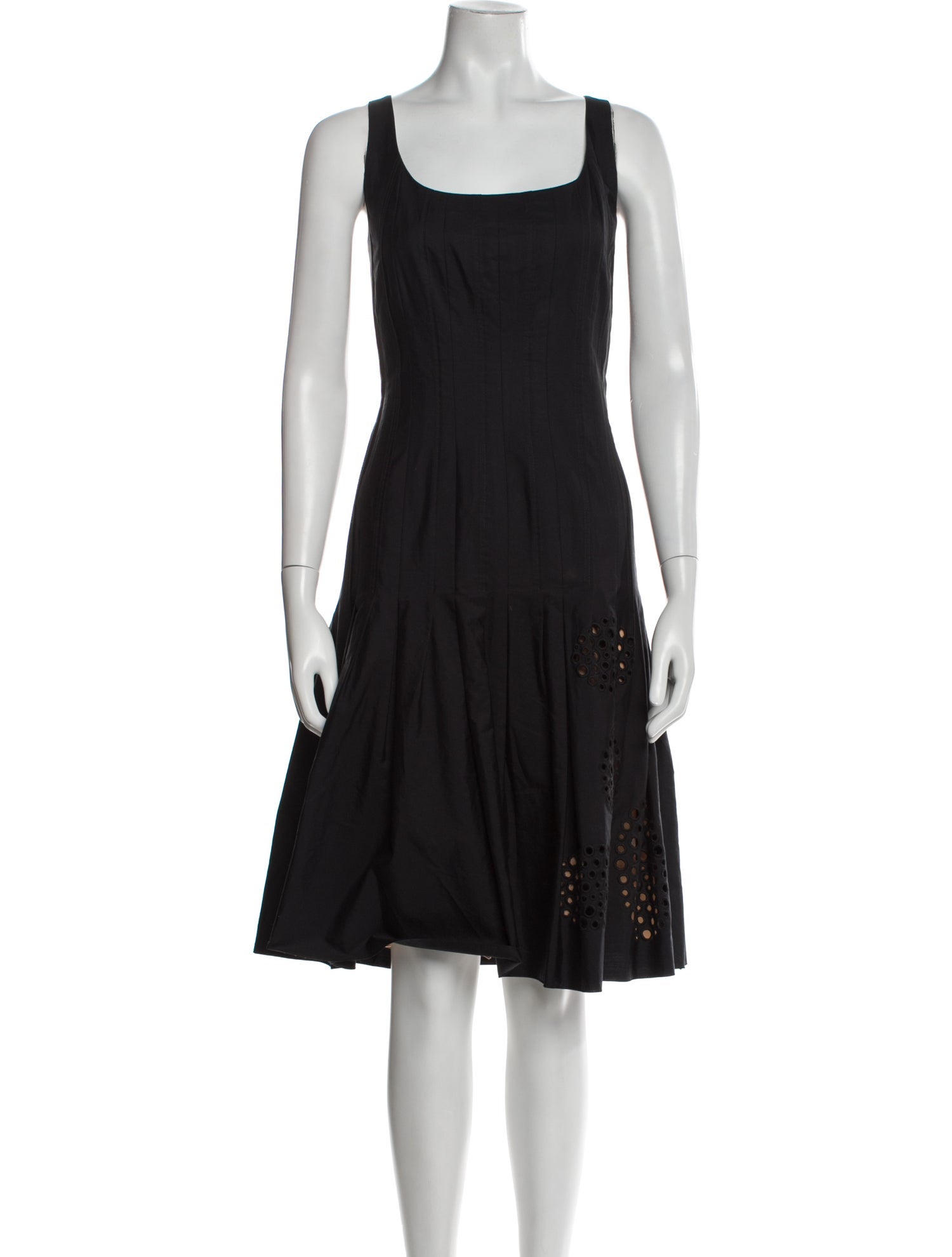Akris Punto Square Neckline Knee-Length Dress