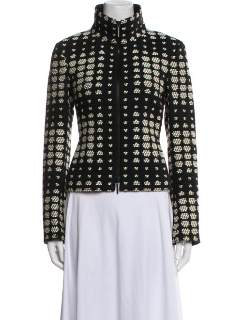 Akris Punto Wool Printed Evening Jacket