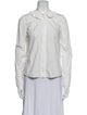 Akris Punto Long Sleeve Button-Up Top