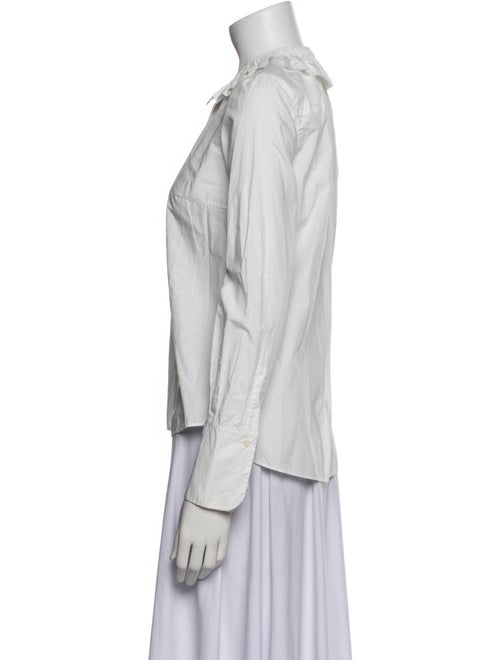 Akris Punto Long Sleeve Button-Up Top