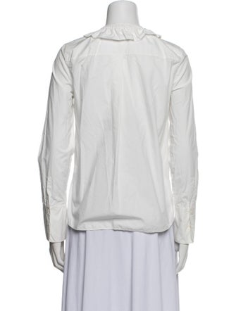 Akris Punto Long Sleeve Button-Up Top