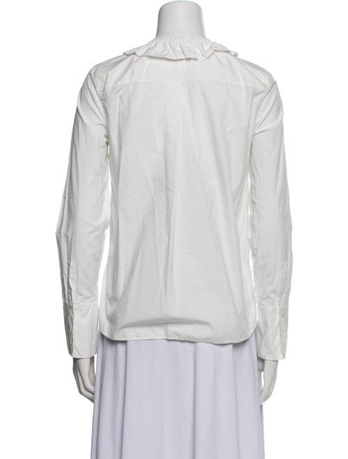 Akris Punto Long Sleeve Button-Up Top