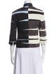 Akris Punto Striped Biker Jacket