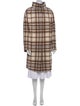 Akris Punto Wool Plaid Print Coat