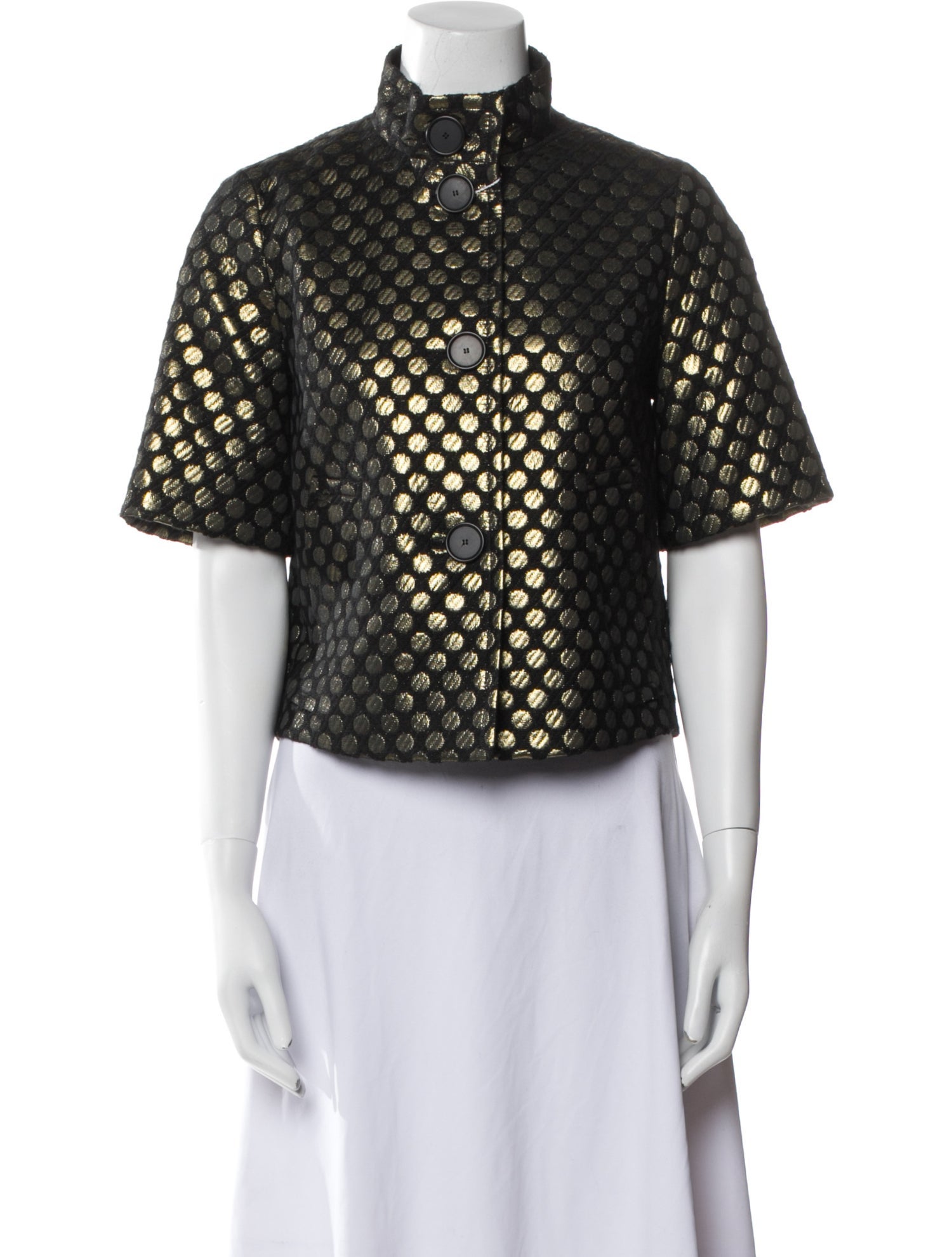 Akris Punto Polka Dot Print Evening Jacket w/ Tags