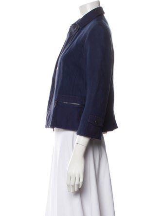 Akris Punto Striped Denim Jacket