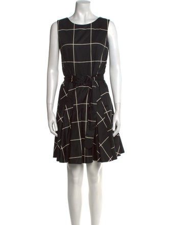Akris Punto Plaid Print Mini Dress