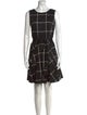 Akris Punto Plaid Print Mini Dress