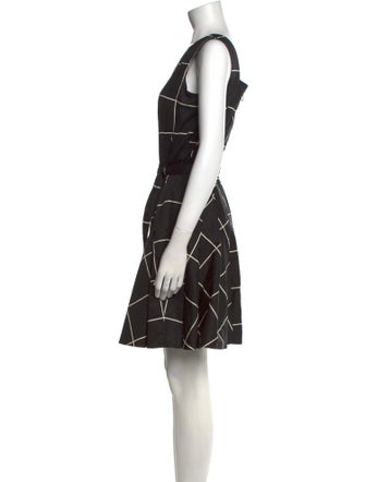 Akris Punto Plaid Print Mini Dress