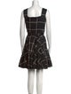 Akris Punto Plaid Print Mini Dress