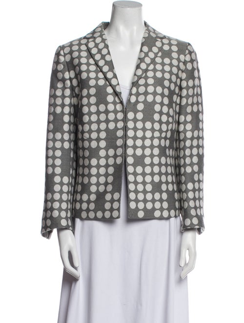 Akris Punto Wool Polka Dot Print Blazer